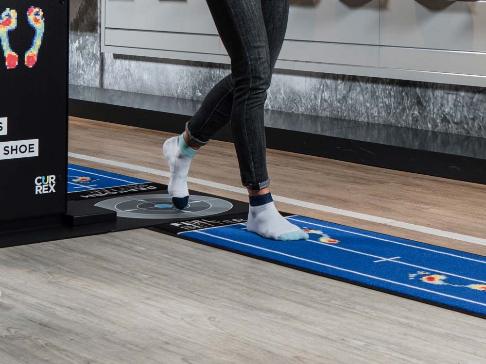  Lauftest bei der Fußdruckmessung am currex Monolith™